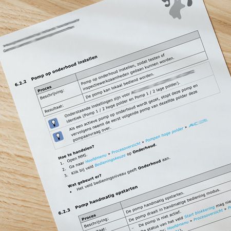 Taakinstructie-onderhoud